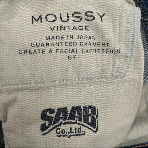 MOUSSY VINTAGE Elgin Distressed Stretch Skinny Ankle Jeans Blue Wash Size 26 - Picture 12 of 13